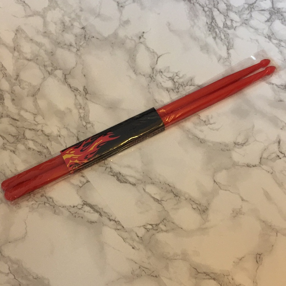 Drumsticks! Plastic! Red! NWT